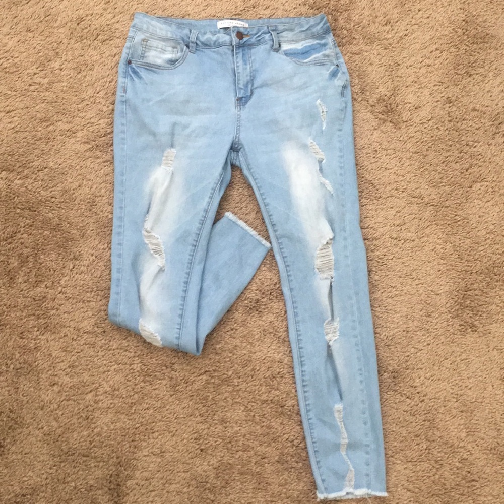 Light blue jeans